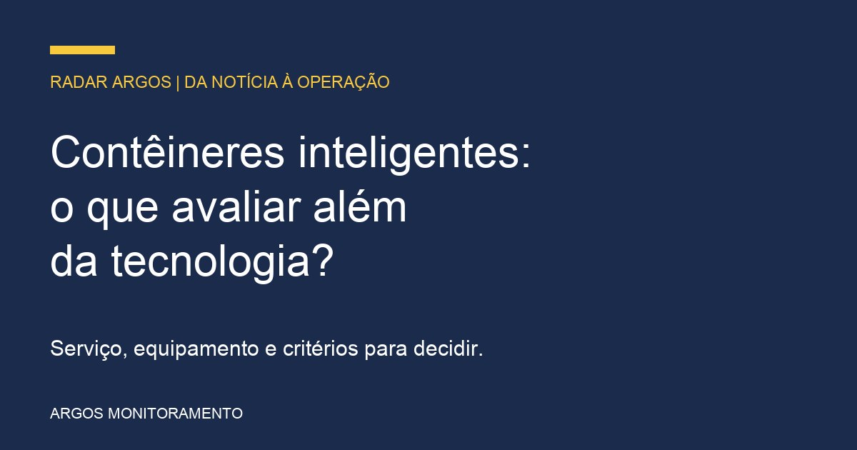 Arte do Radar Argos sobre avaliação de contêineres inteligentes na limpeza urbana